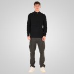 HIGH NECK KNITWEAR WITH 1/4 ZIP - Image 4
