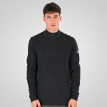 HIGH NECK KNITWEAR WITH 1/4 ZIP - Image 9