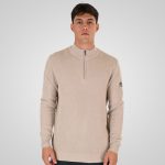 HIGH NECK KNITWEAR WITH 1/4 ZIP - Image 14