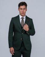 DZINE 3PIECE SLIM FIT SUIT IN PATTERNED - Image 2